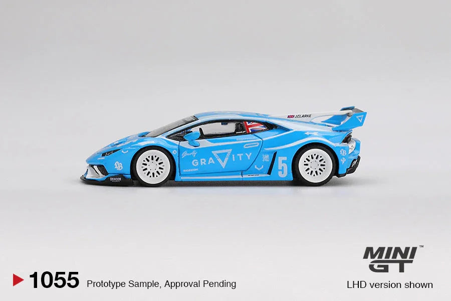 Mini GT 1:64 Lamborghini LB★WORKS Huracán GT GRAVITY – Racing Blue | Premium Diecast Model (MGT01055)