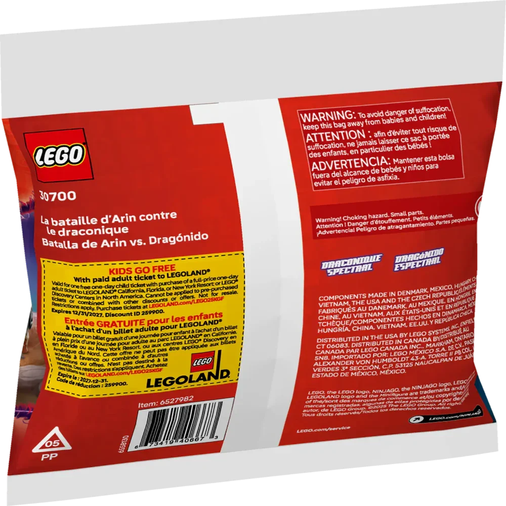 Lego 30700 Polybags Arin Vs. Dragonian Battle (48 Pieces)
