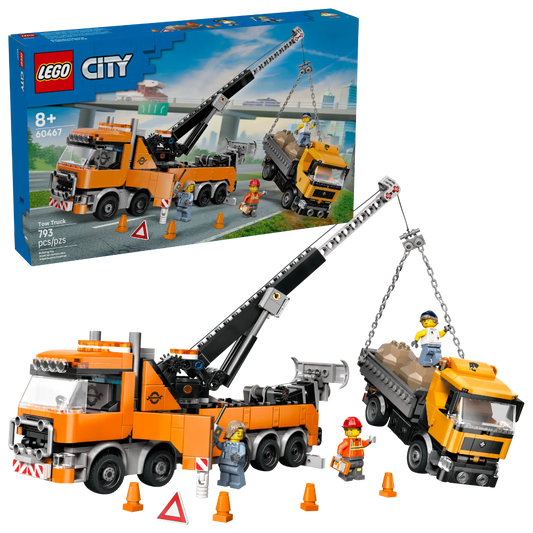 LEGO City Heavy-Duty Recovery Tow Truck with Crane Toy Construction Kit 60467 Building Blocks Toys for 8+ Gift for Boys and Girls - Jaiman Toys