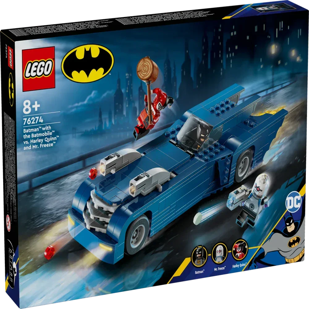 Lego 76274 Super Heroes Batman With The Batmobile Vs. Harley Quinn And Mr. Freeze 435 Pieces - Jaiman Toys