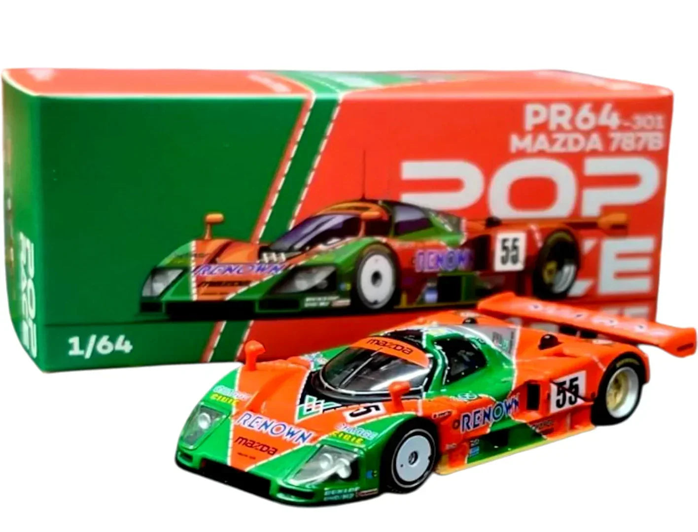 POP RACE PR64-301 Mazda 787B Renown 1:64 Diecast Model – Diecast