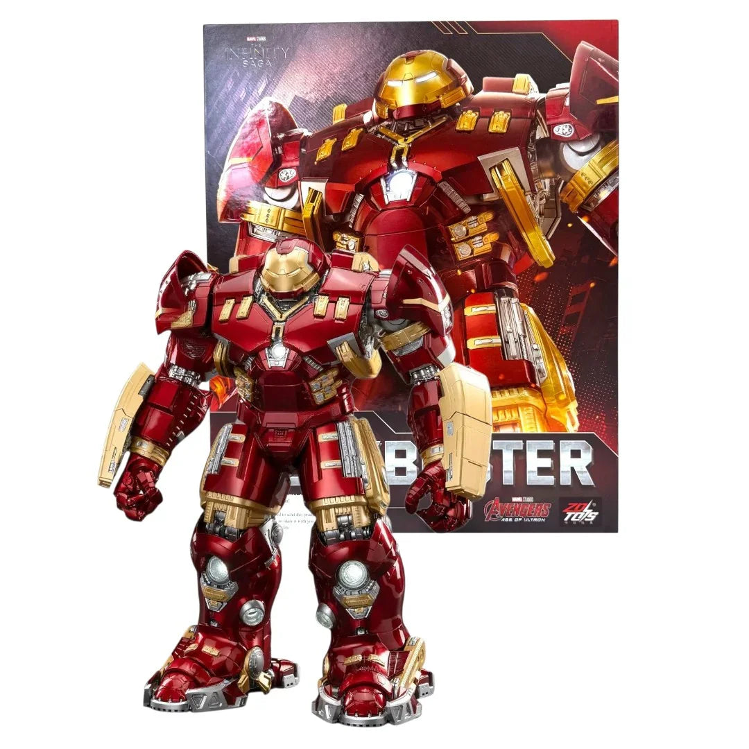 ZD Toys 1/10 Scale Marvel Iron Man MK44 1907-44 Hulkbuster Collectible Action Figure –With LED Light Function