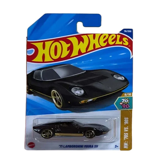 Hot Wheels 5-Car Die-Cast Set – '71 Lamborghini Miura SV + '80 El Camino + Loobster + Rally Speciale + Mazda Autozam HYW66 | 1:64 Scale Collectible Cars