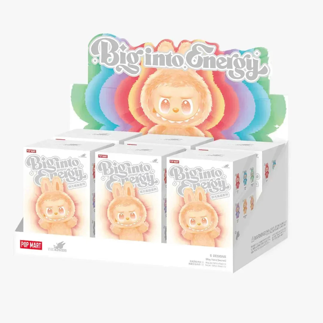 Labubu The Monsters “Big into Energy” Series – 1 Blind Box | Vinyl Plush Pendant Mystery Collectible - 1 Piece Assorted - Jaiman Toys