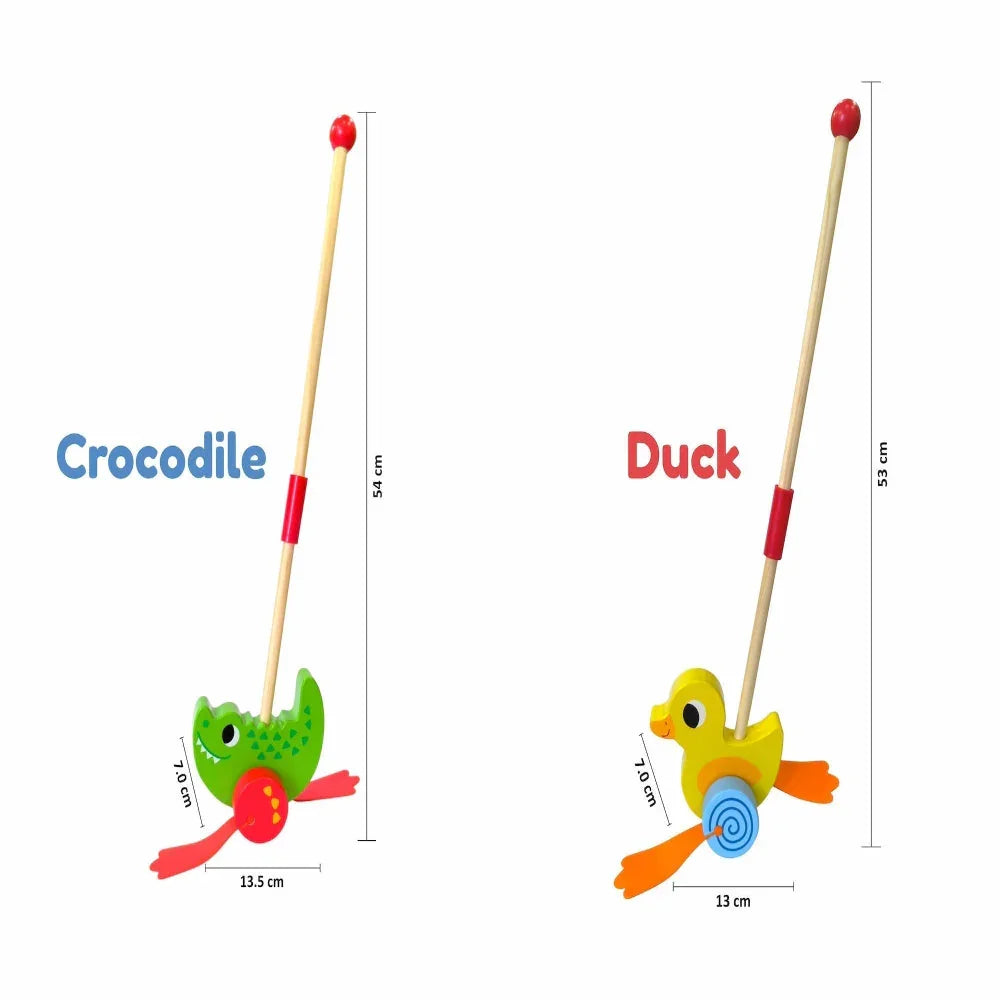 Open Ended Wooden Push Toy - Jaiman Toys