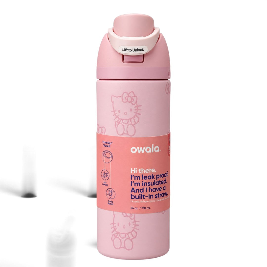 Owala Hello Kitty FreeSip 710 ml (24 oz) Insulated Stainless Steel