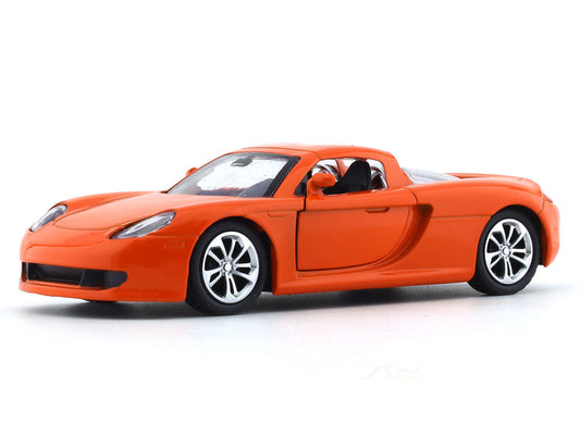Road Burner 1:36 Orange Die-Cast Sports Car with Pull-Back Action & Opening Doors