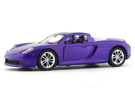Road Burner 1:36 Purple Die-Cast Sports Car with Pull-Back Action & Opening Doors