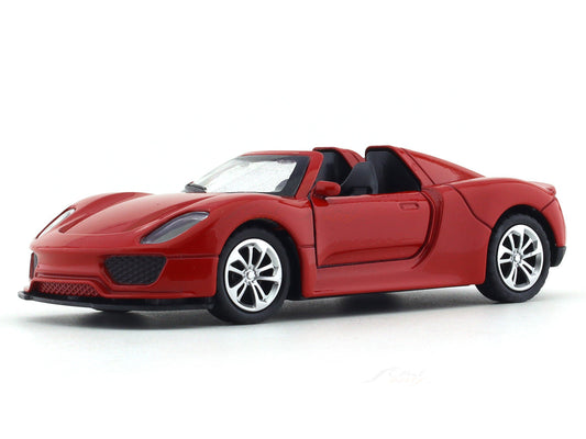 Road Burner 1:36 Red Die-Cast Sports Car with Pull-Back Action & Opening Doors