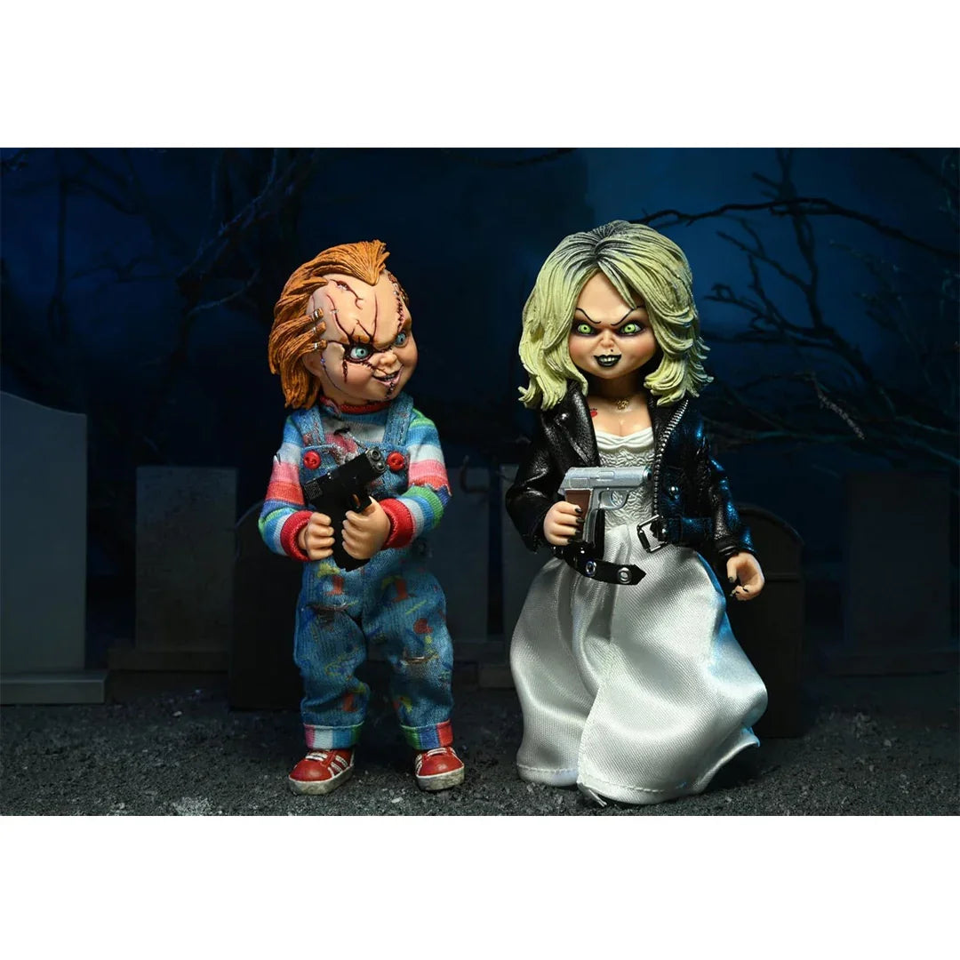 NECA Bride of Chucky Tiffany & Chucky 8-Inch Clothed Action Figure 2-Pack - Jaiman Toys