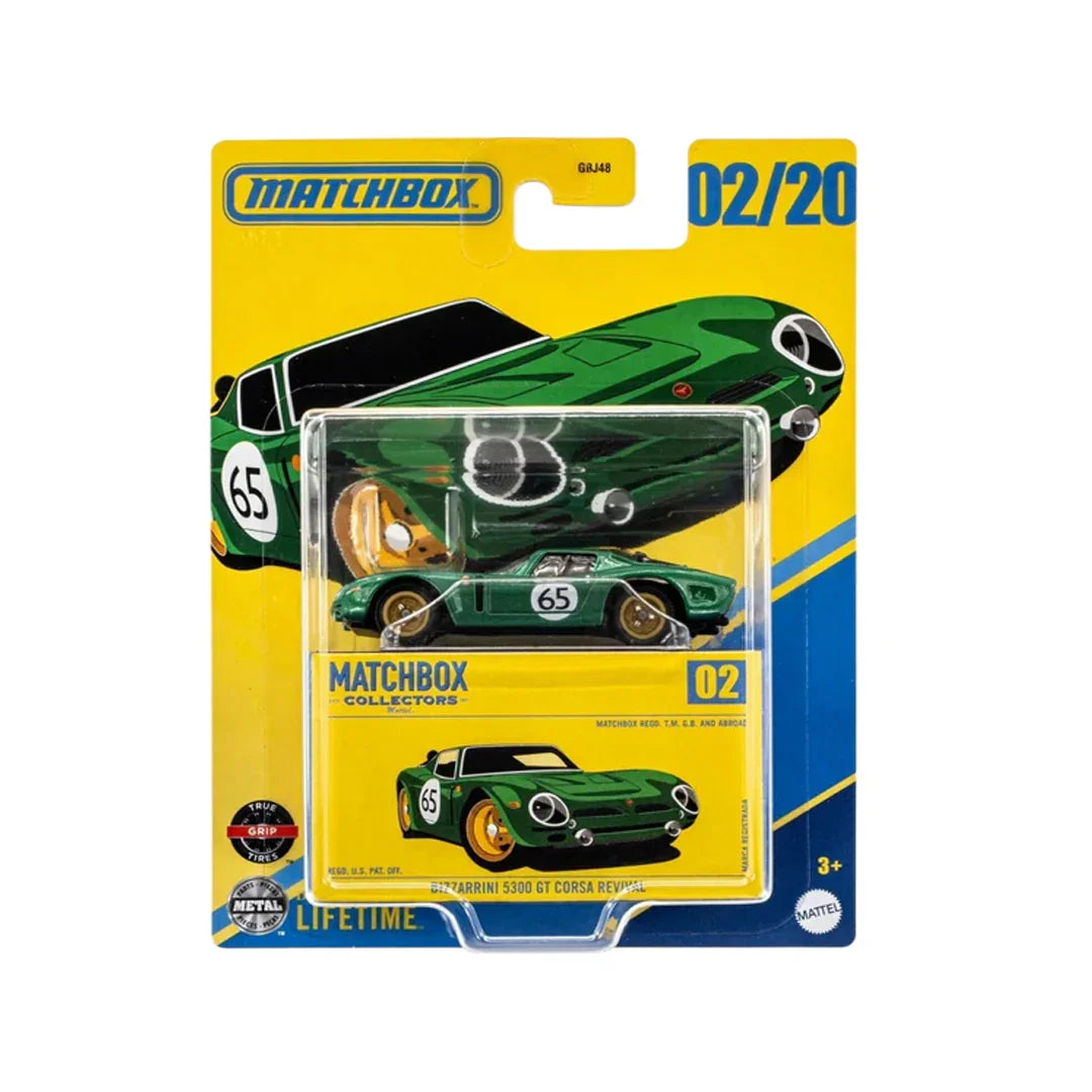Matchbox Collectors Bizzarrini 5300 GT Corsa Revival – 1:64 Scale Die-Cast (02/20) - Jaiman Toys