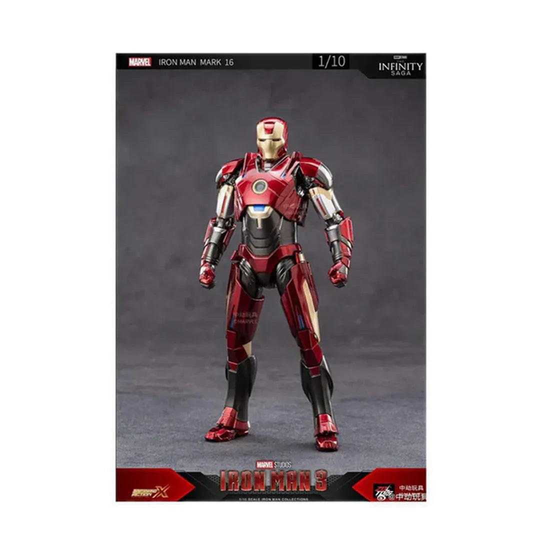 ZD Toys Iron Man MK16 Nightclub – 1:10 Scale 7-Inch Action Figure | Marvel Collector Edition
