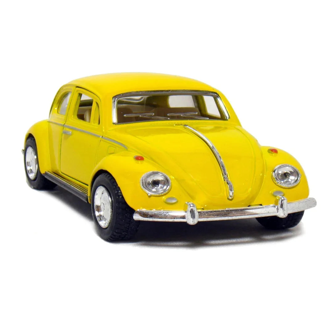KiNSMART KT5750W 1967 Volkswagen Classical Beetle – 1:32 Scale Die-Cast Model Toy Car - Yellow - Jaiman Toys