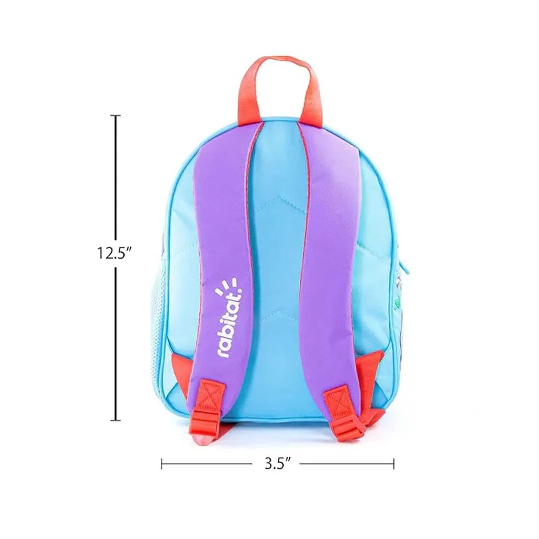 Rabitat School Bags Smash 3D Embossed Kids Backpack – Fun & Durable School Bag - Blue - Jaiman Toys