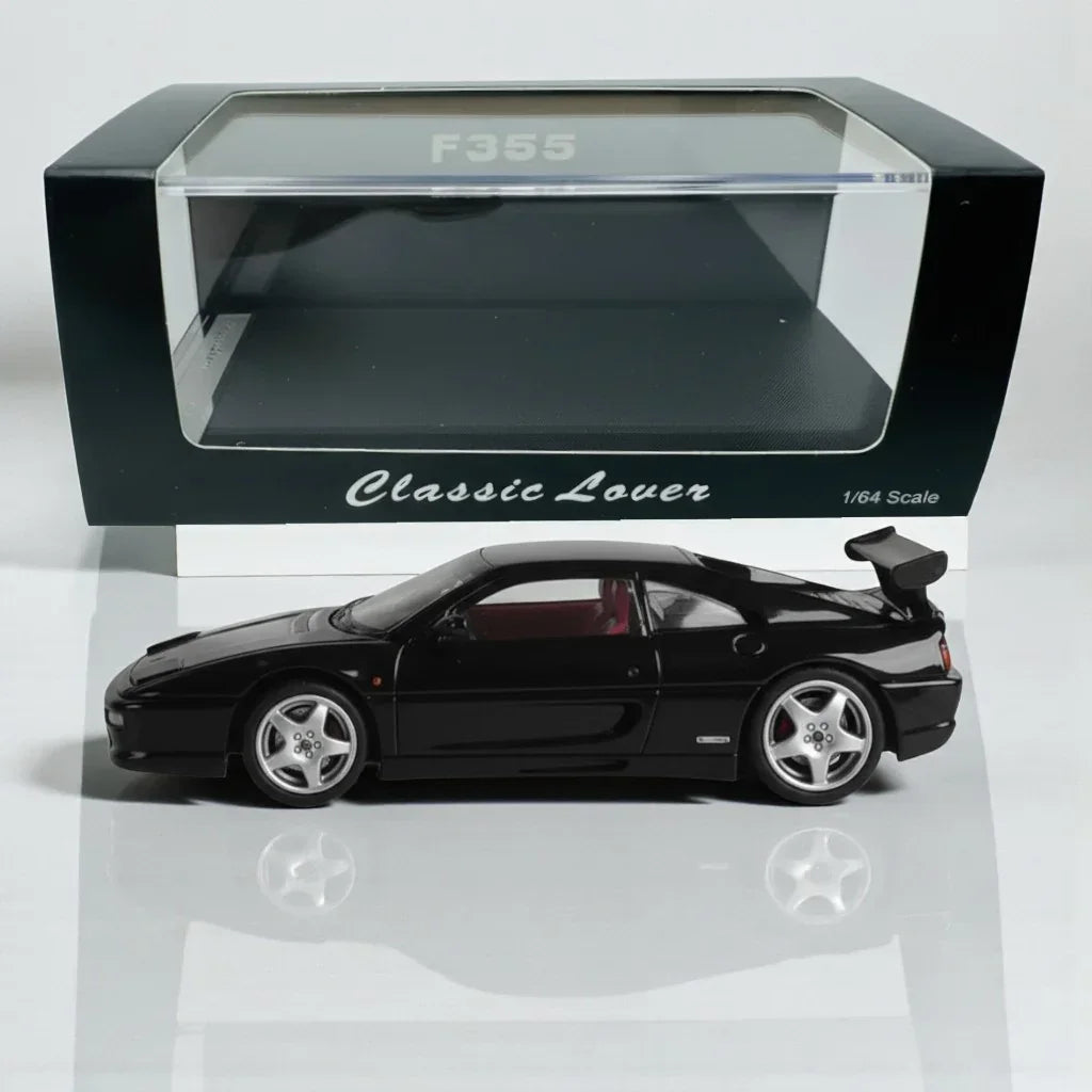 Classic Lover F355 Black 1:64 Scale Diecast Car Model – Collector’s Edition