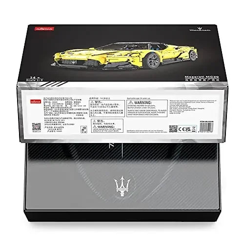Rastar 1:8 R/C Maserati MC20 Building Bricks Car – 3466 Pieces Scale Remote Control Supercar Model