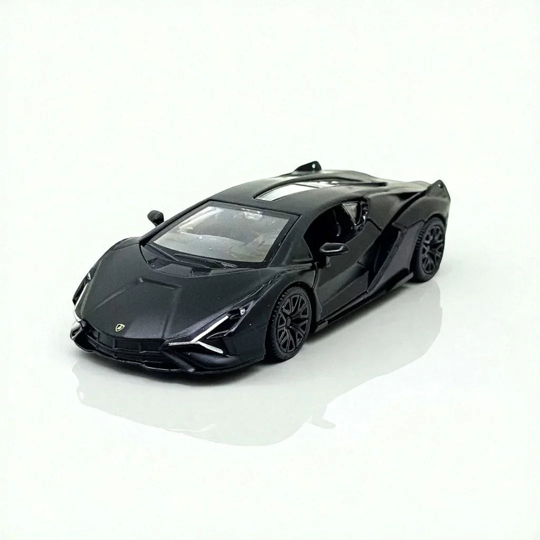 ミニカー RMZ Hobby Lamborghini Sian FKP 37 RMZ Hobby 1:32 Lamborghini Sian SKP 37 Die-Cast Model Car – Black