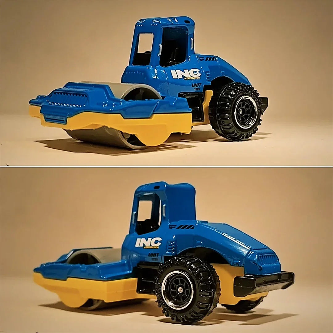 MATCHBOX Road Roller 1:64 Diecast Construction Vehicle β Mattel Heavy Duty Mini Engineering Truck (29/125)