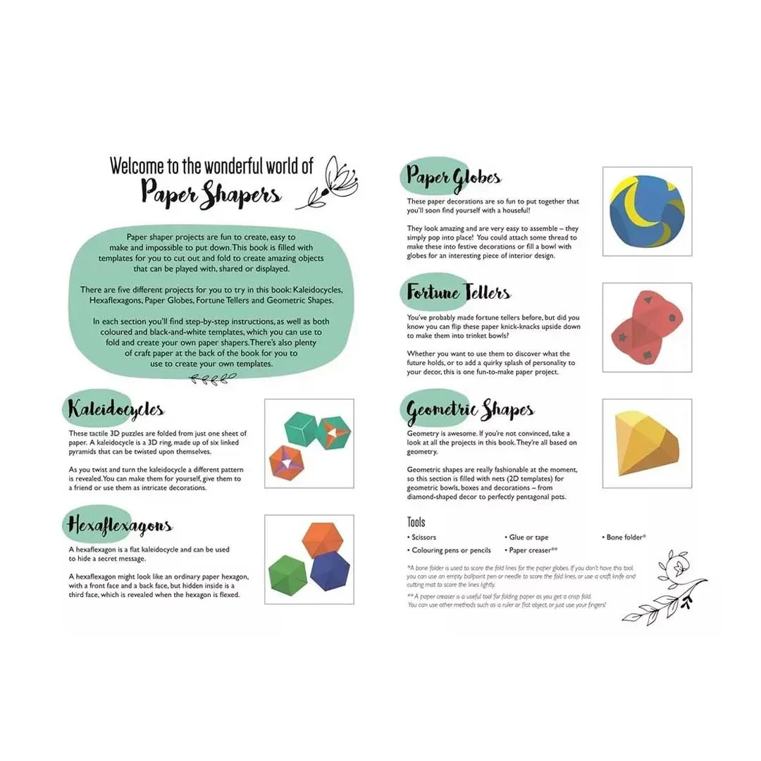 Kaleidocycles: Paper Shapers – Twist, Turn, and Transform! (By Frankie Jones) - Jaiman Toys