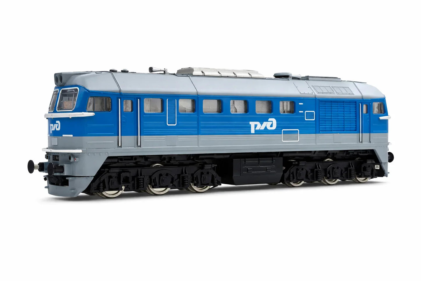 HANFIY 96420 HO Scale Russian M62 Diesel Locomotive – Power Train Model 1:87 Realistic Railway Engine