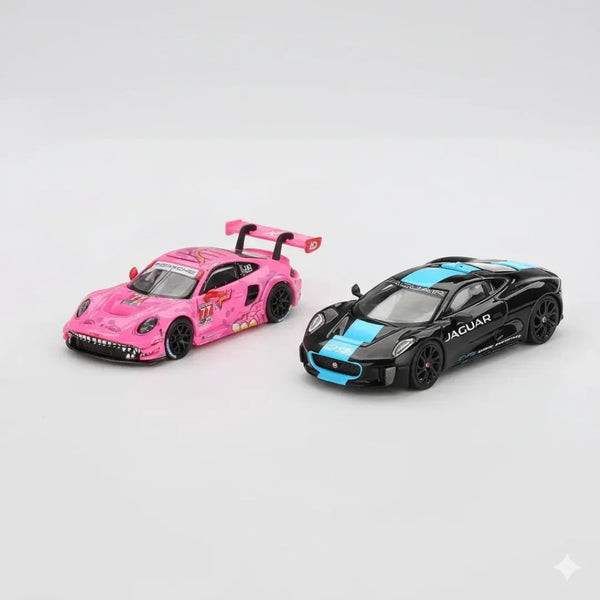 ミニカー MINI GT Porsche 911 GT3 R #77 ROXY Mini GT 1:64 Roxy Porsche 911 GT3 R #77 AO Racing IMSA +Jaguar C