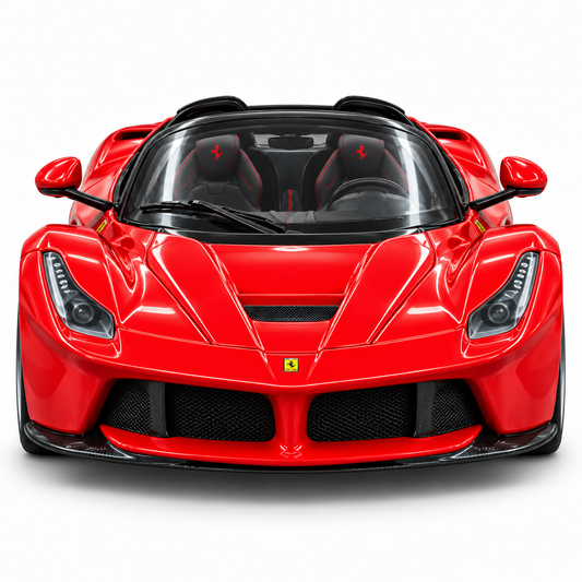 Bburago Ferrari LaFerrari Aperta 1:24 Scale Die-Cast Model Car – Red Supercar Replica with Detailed Interior, Realistic Wheels & Premium Collectible Display Model