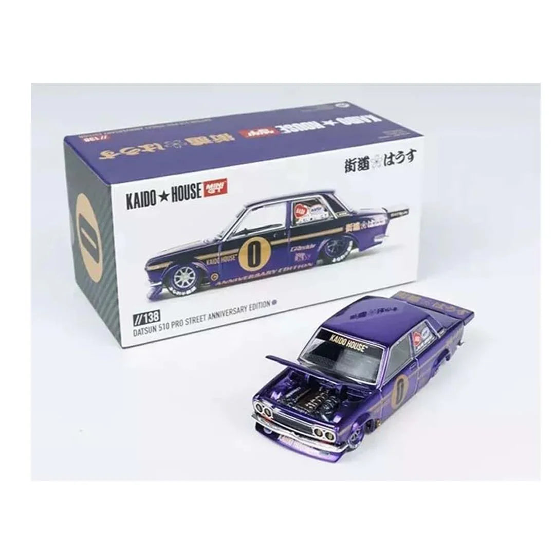 Kaido House KHMG138 – Datsun 510 Pro Street Anniversary Edition (1:64 Die-Cast Model) - Jaiman Toys