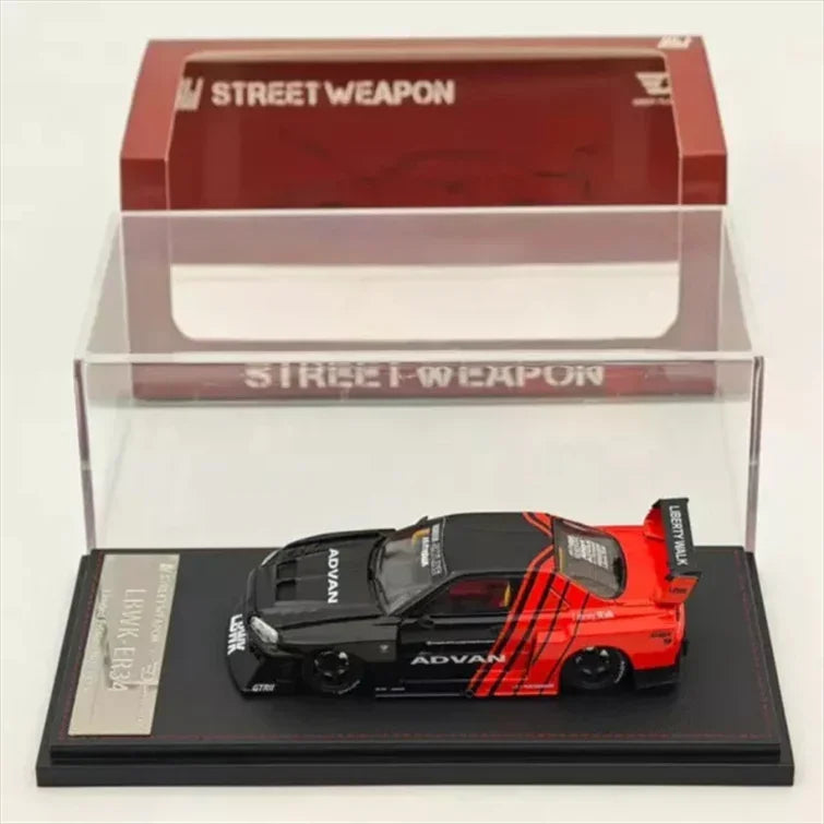 Street Weapon 1:64 Nissan LB-ER34 Skyline by Liberty Walk ADVAN