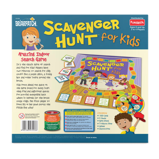 Funskool Scavenger Hunt for Kids | Indoor Search & Find Family Board Game | Creative Thinking & Vocabulary Game | 2–4 Players | Ages 6+