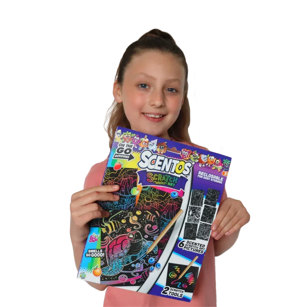 Scentos On The Go Scratch Art Activity Set - Jaiman Toys