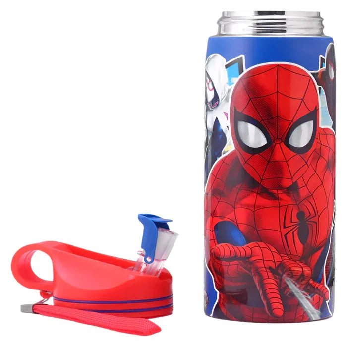 Striders Spider-Man Printed Stainless Steel Sipper Bottle - 700Ml - Jaiman Toys
