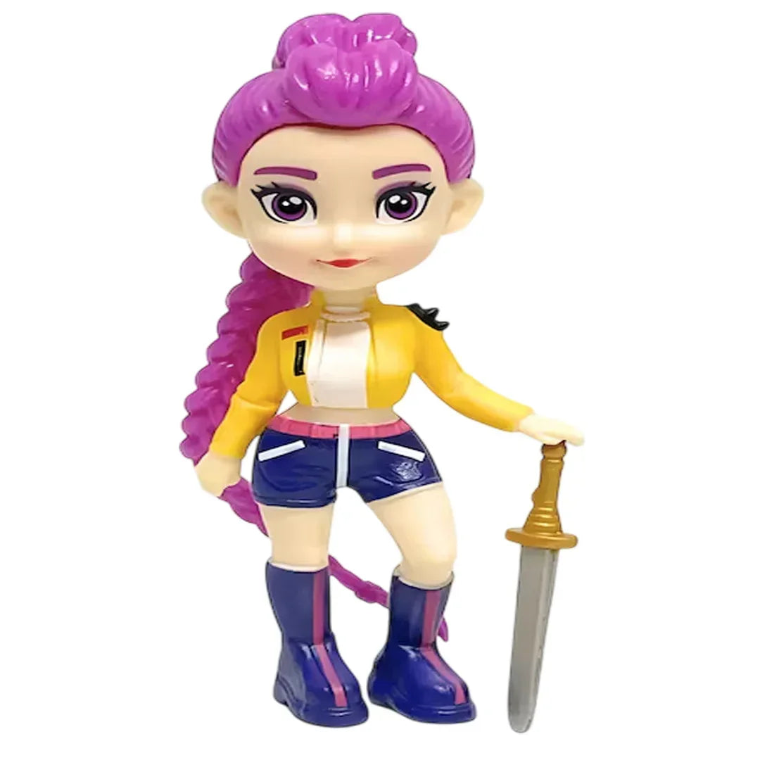K-Pop Demon Hunters Collectible Figure – Luna Blade | Anime-Style Action Figure with Sword | Single Piece Toy