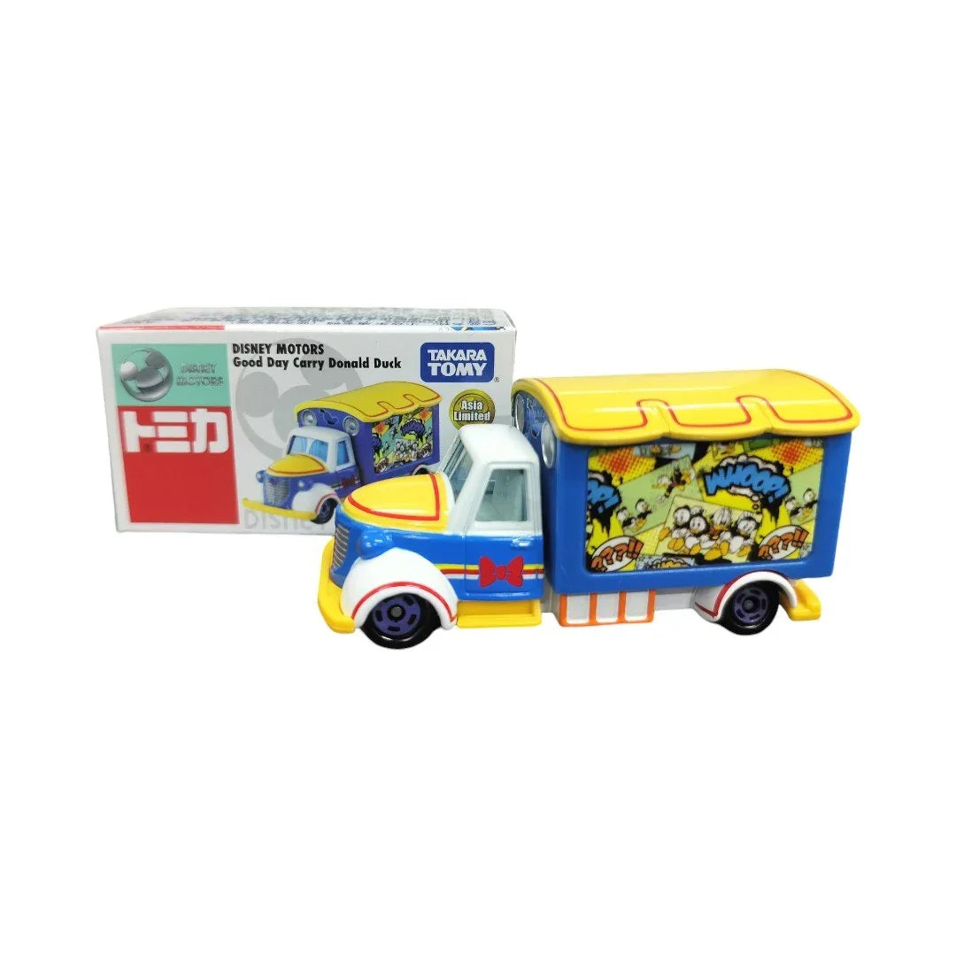 Disney Motors Goodday Carry Donald Duck Special Diecast toy car-TAKARA TOMY -Diecast Scale Model Car -Age 3+ - Jaiman Toys