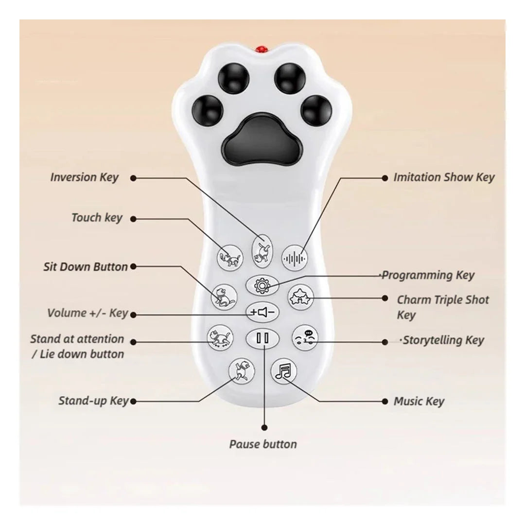 Early Education RC Puffy Cat Toy – Interactive Electric Dudu Cat for Kids - Jaiman Toys