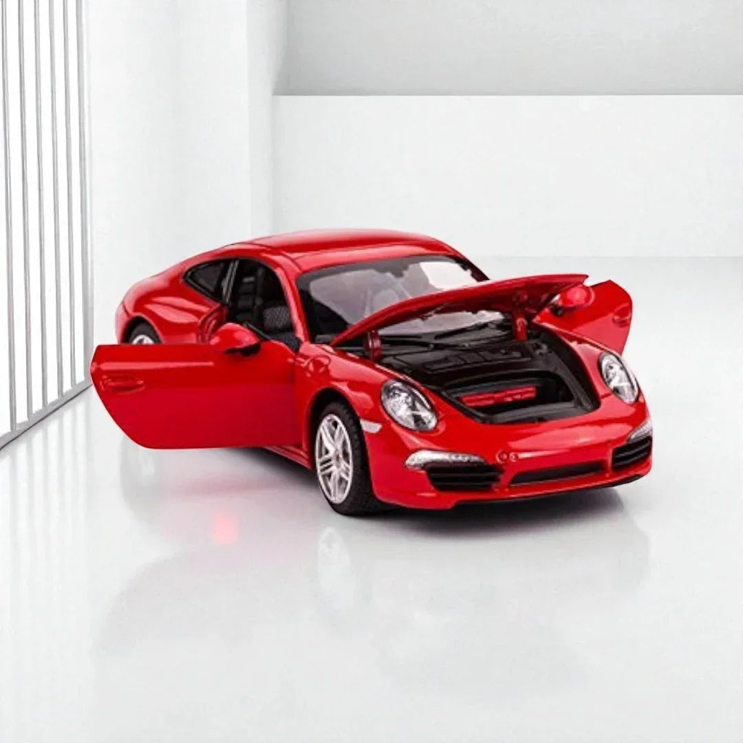 Rastar 1:24 Porsche 911 Carrera S Diecast Model – Red | Openable Doors, Premium Collectible Car (56200) - Jaiman Toys