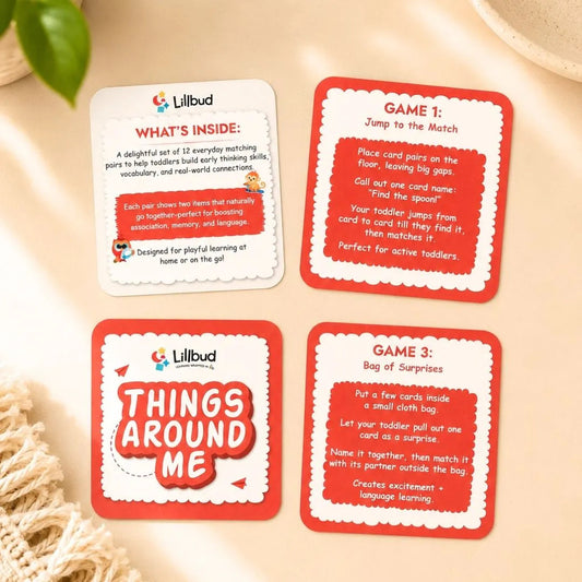 LiLLBUD Things Around Me Matching Card Game