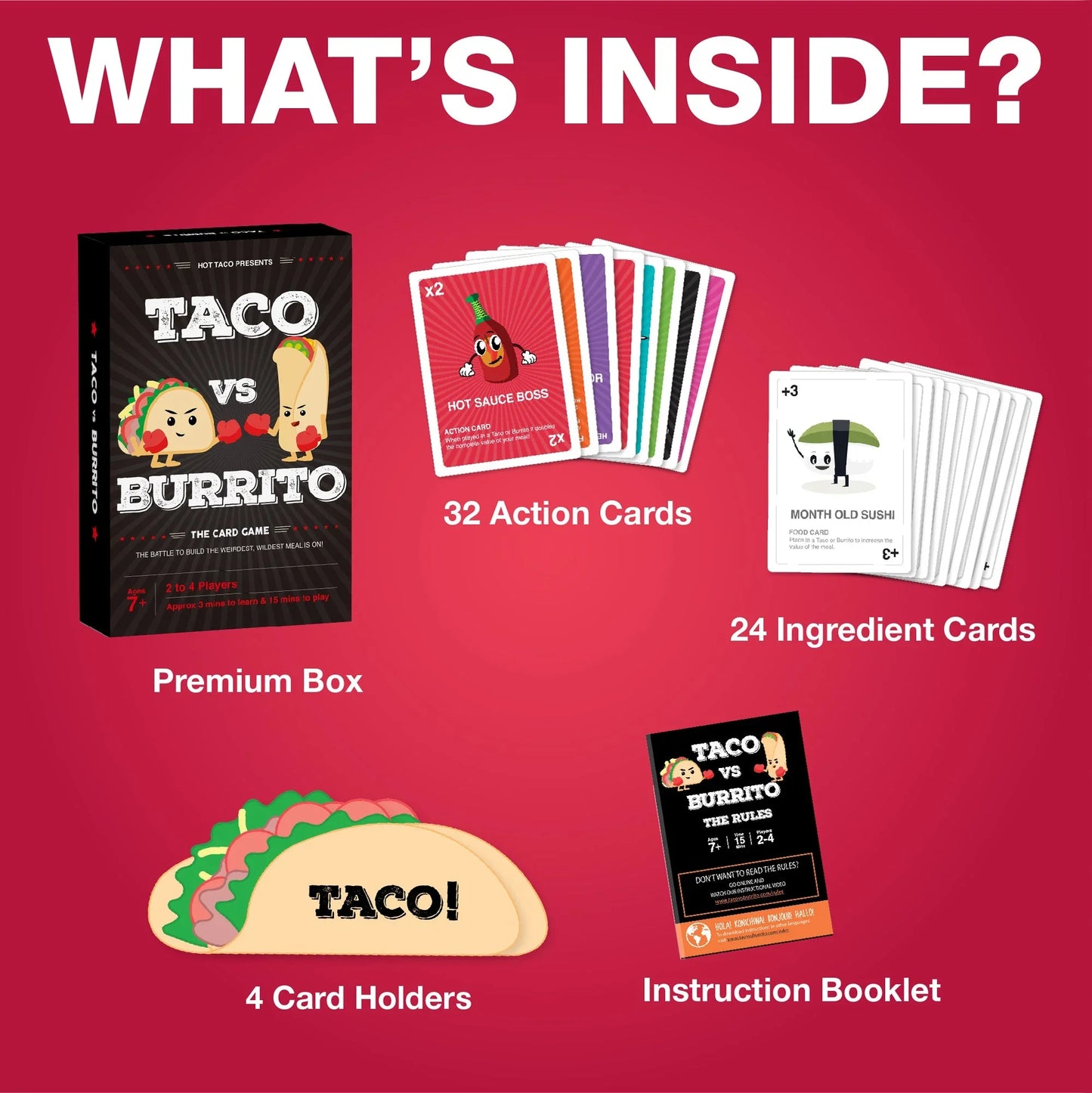 Taco vs Burrito Card Game - Jaiman Toys