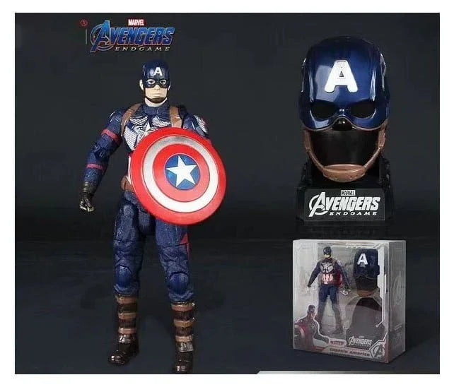 Marvel Captain America Action Figure Limited Edition for Car Dashboard, Decoration, Cake, Office Desk & Study Table - Jaiman Toys
