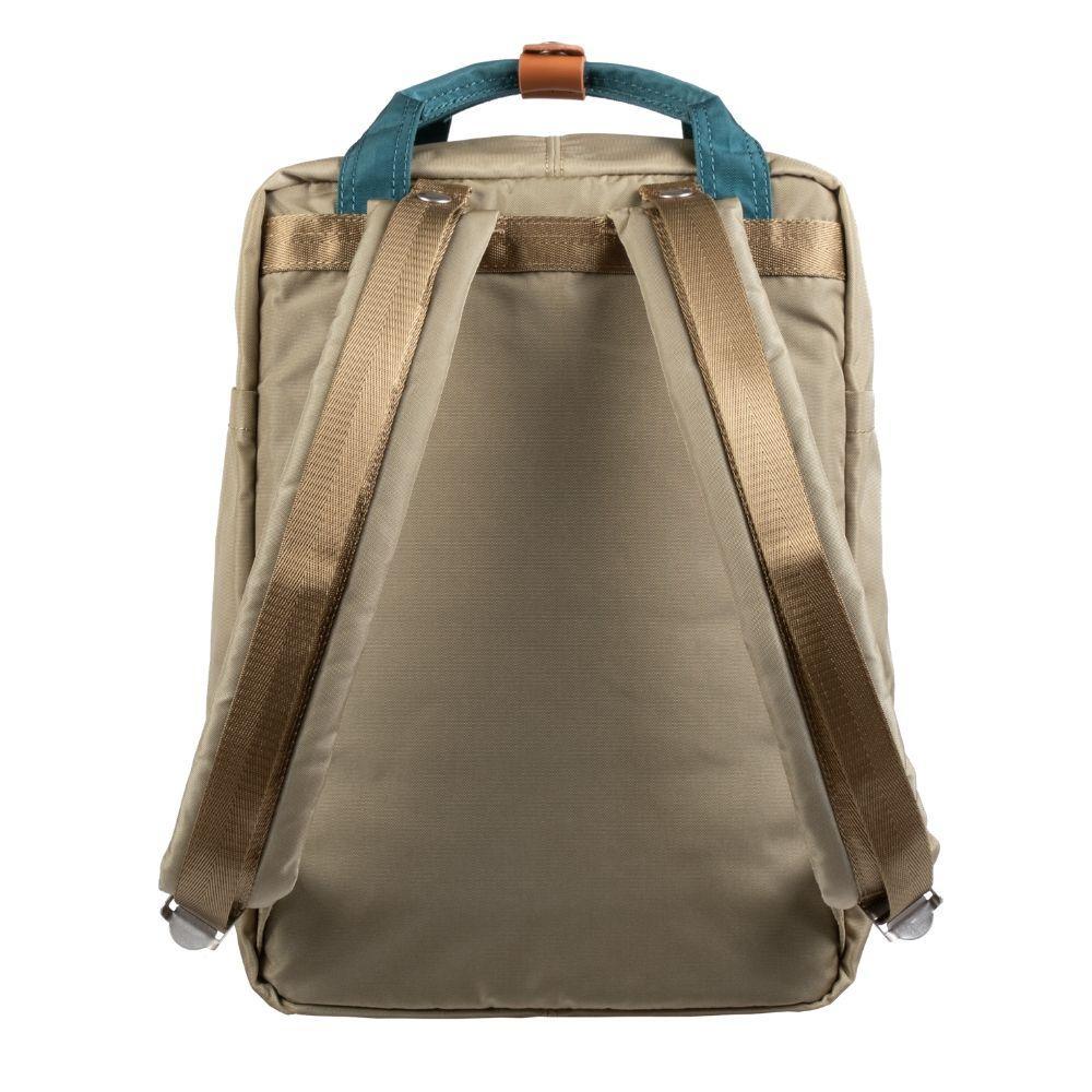 Doughnut Macaroon Glossy Backpack – Beige x Maroon (D010GB-1199-F) | 16L Water-Resistant Urban Bag - Jaiman Toys