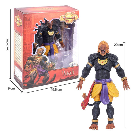 Legends of the Ramayan 1:12 Scale Vaali Collector Action Figure with Gada, Alternate Head, Tail & Free Comic Book