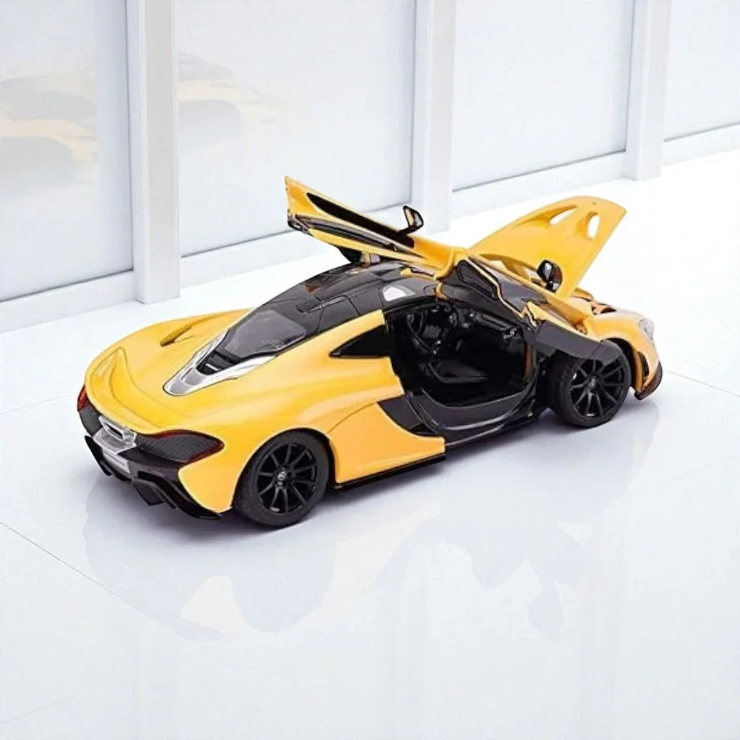 Rastar 1:24 McLaren P1 Die-Cast Model – Yellow | Openable Doors (56700) - Jaiman Toys