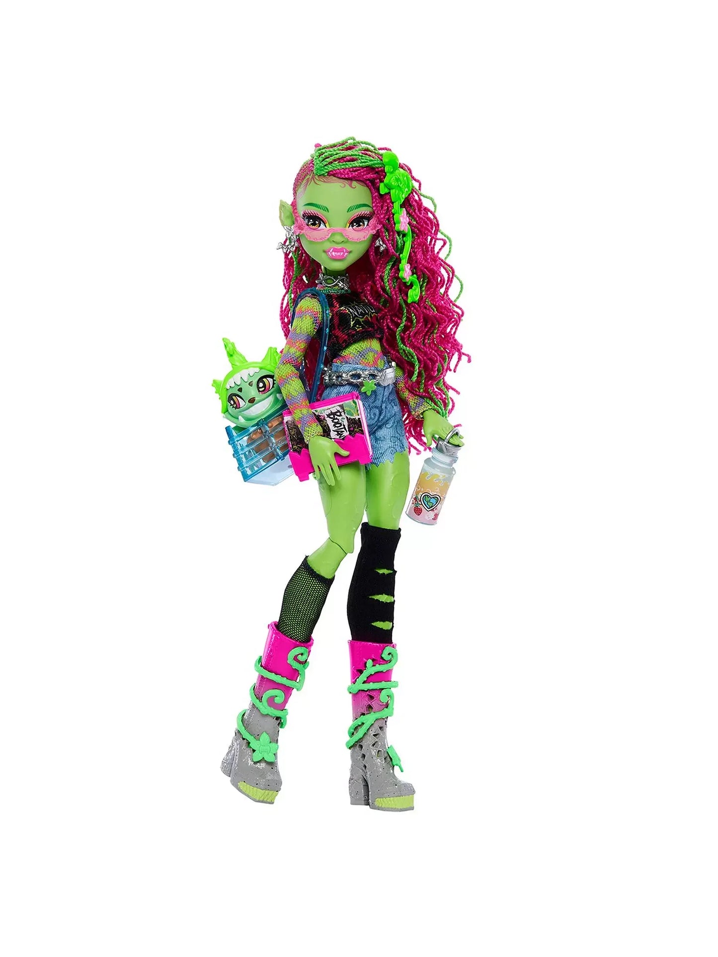 Monster High Venus McFlytrap Fashion Doll with Pet "Chewlian" - Jaiman Toys