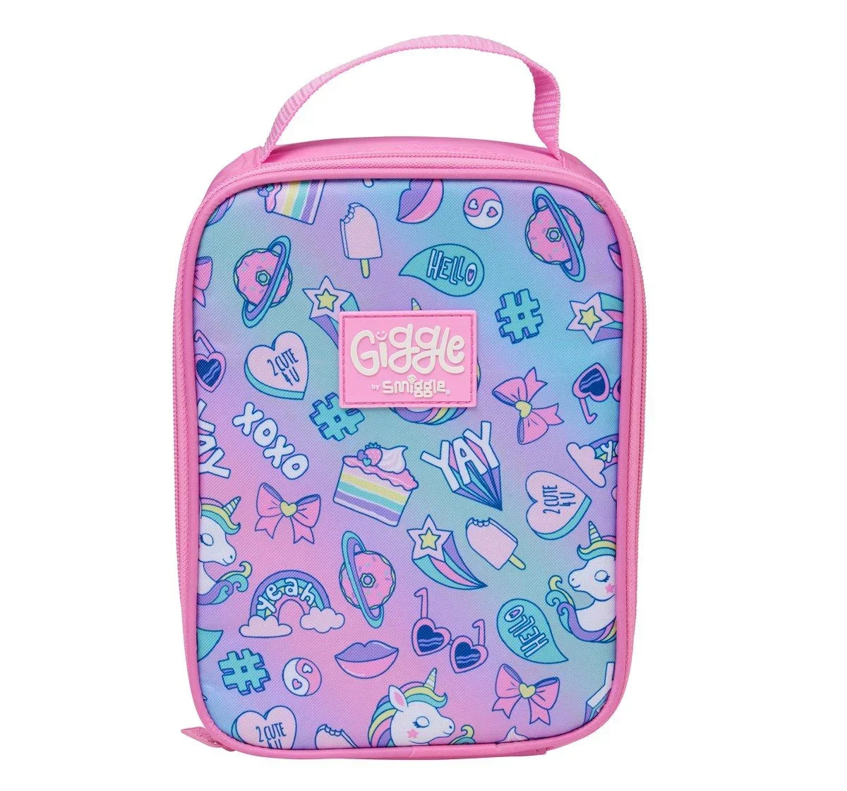 Smiggle Giggle Unicorn Backpack β Kids School Bag with Padded Straps, Multiple Compartments & Mesh Bottle Sleeve