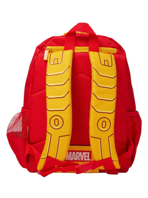 Marvel x Smiggle Iron Man Junior Character Hoodie Backpack – Kids Red & Gold Armor Suit School Bag