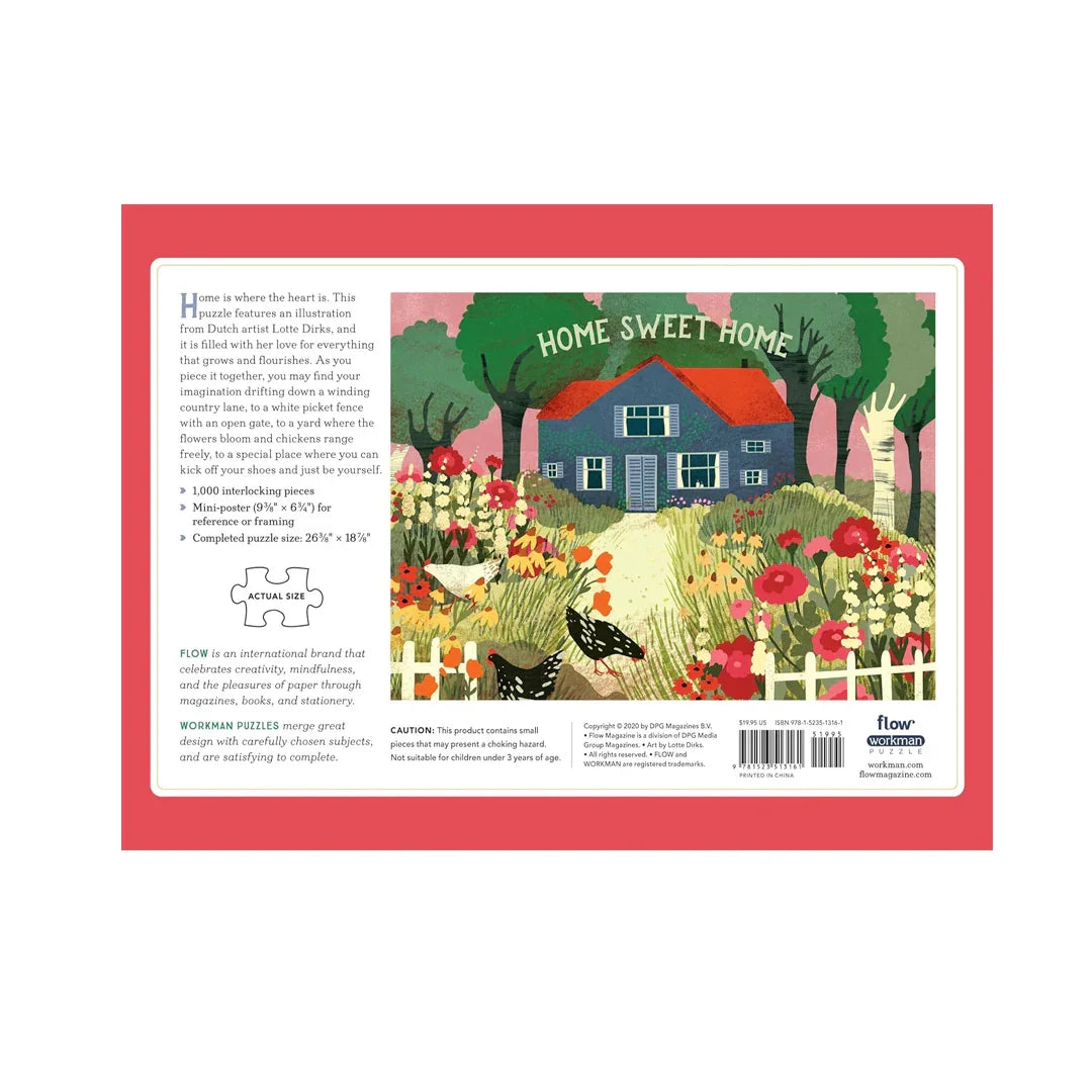 Home Sweet Home 1,000-Piece Jigsaw Puzzle | Cozy Cottage Scene | Family Puzzle Game (2020 Edition)