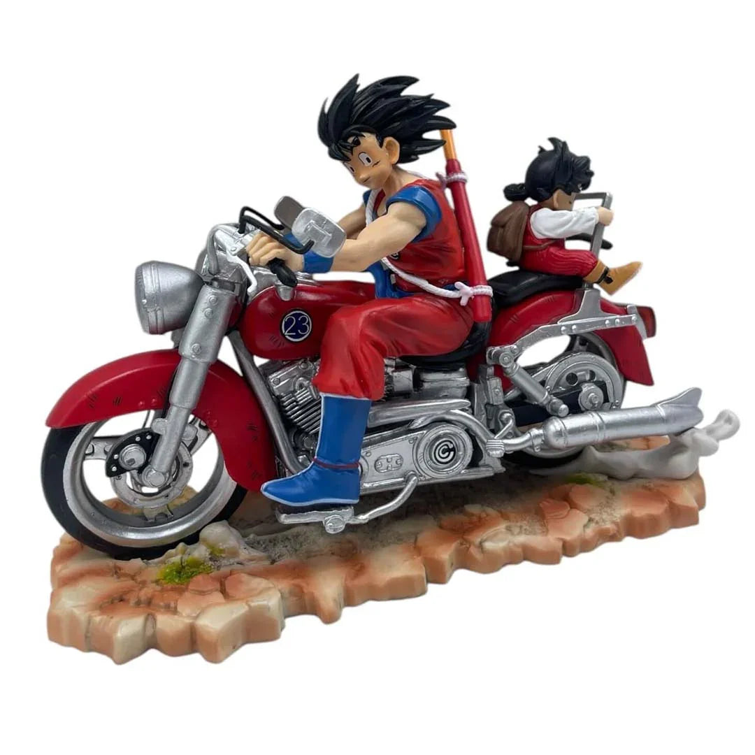 Dragon Ball Z Goku & Gohan on Motorcycle Collectible Statue β Anime Resin Model HW - Jaiman Toys