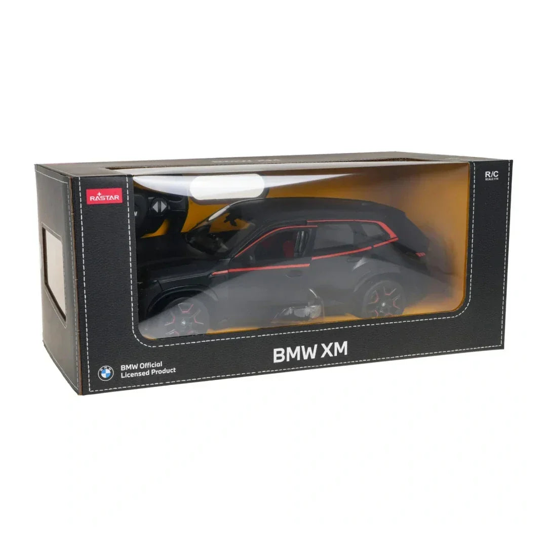 Rastar 1:14 BMW XM RC Car | Official Licensed Remote Control SUV (Black)