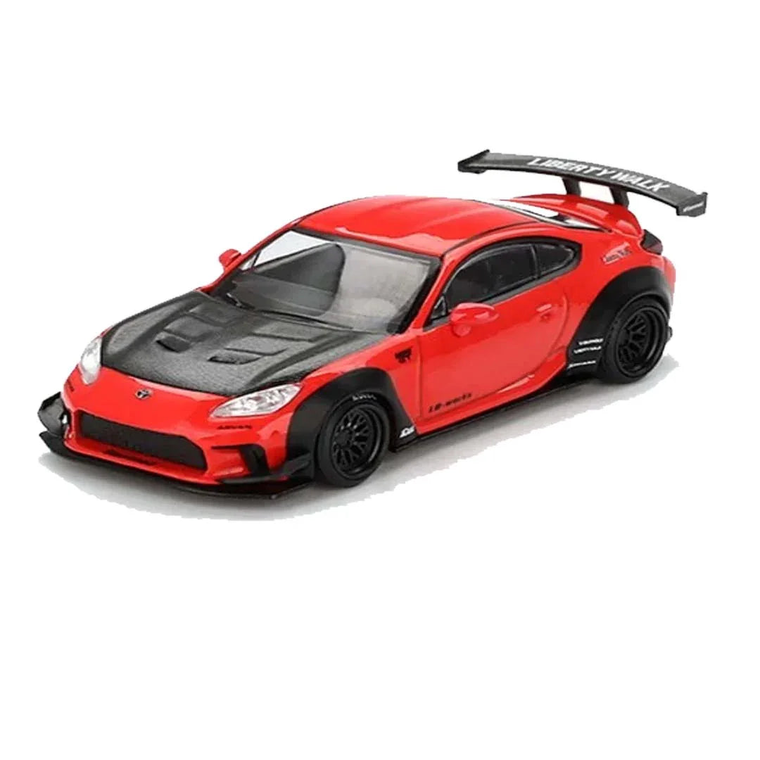 Mini GT 1/64 Toyota GR86 LB Nation Red RHD Diecast Scale Model Car - Jaiman Toys
