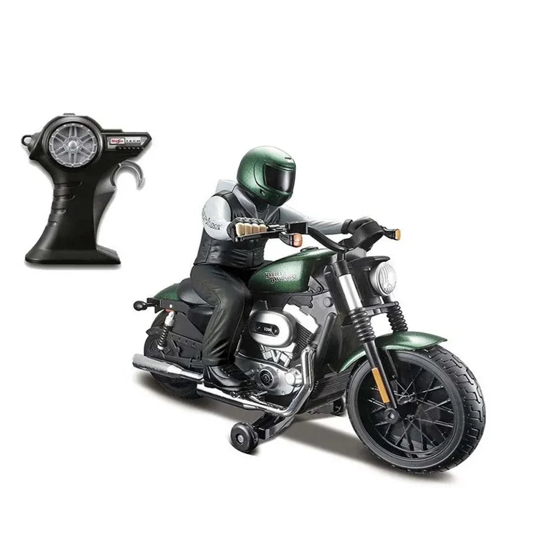 Maisto Tech RC Harley-Davidson XL 1200N Nightster – Green 1:6 Scale Motorcycle with Remote Control - Jaiman Toys