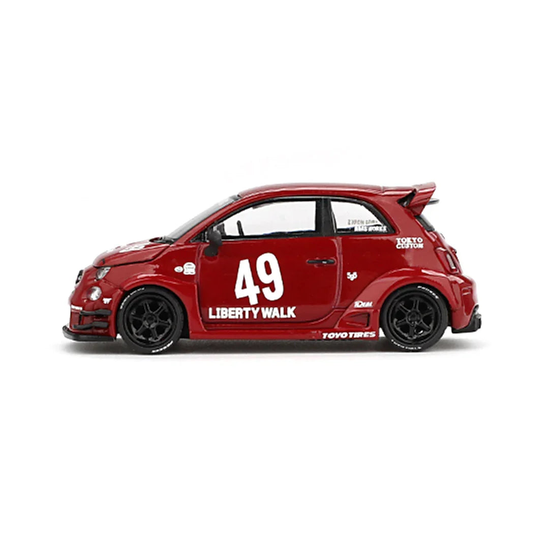 Mini GT 1:64 LB-WORKS x Abas Works ABARTH 595 (Red, RHD) - Jaiman Toys